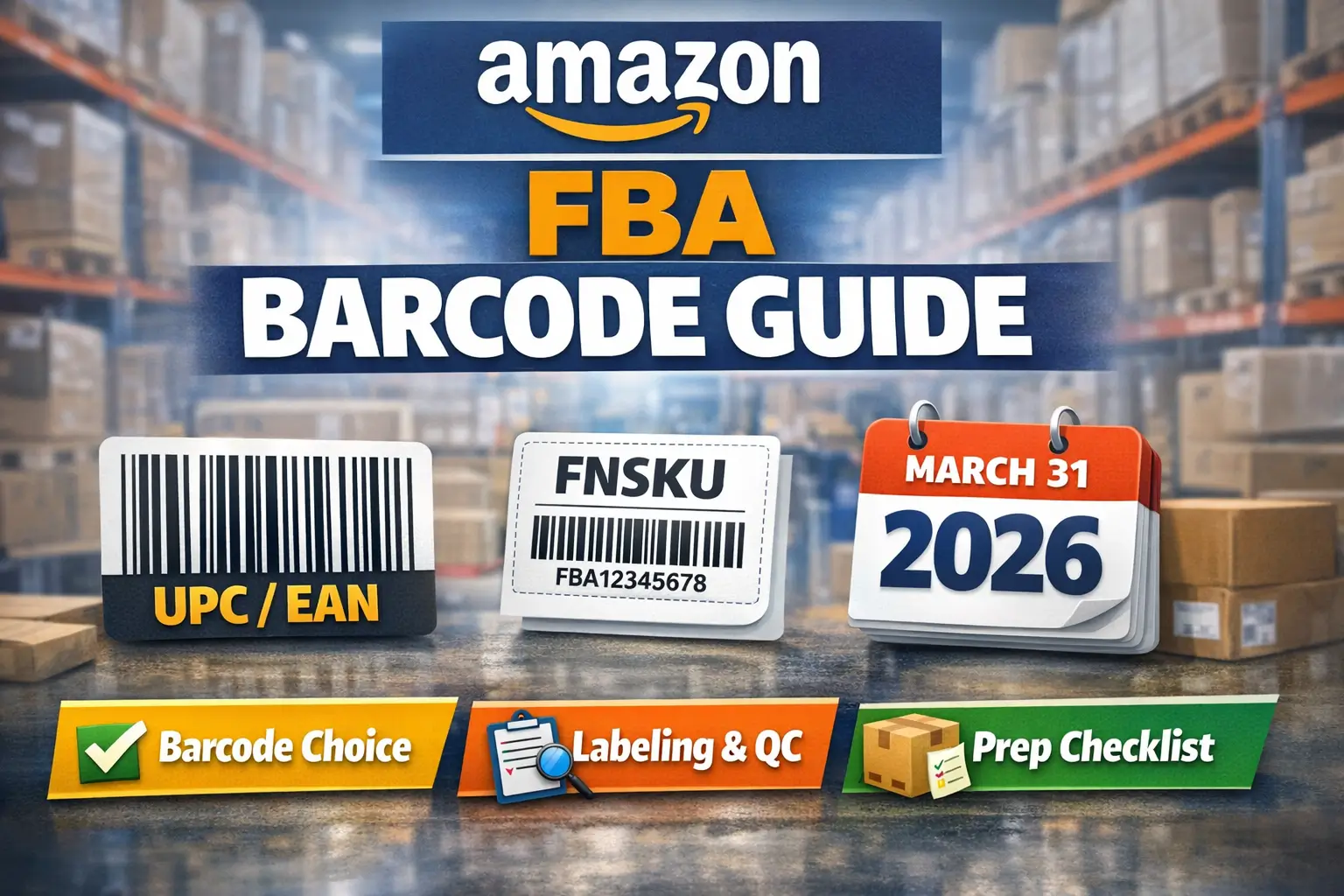 Amazon FBA Barcode Requirements for 2026: UPC/EAN vs FNSKU (With a ...