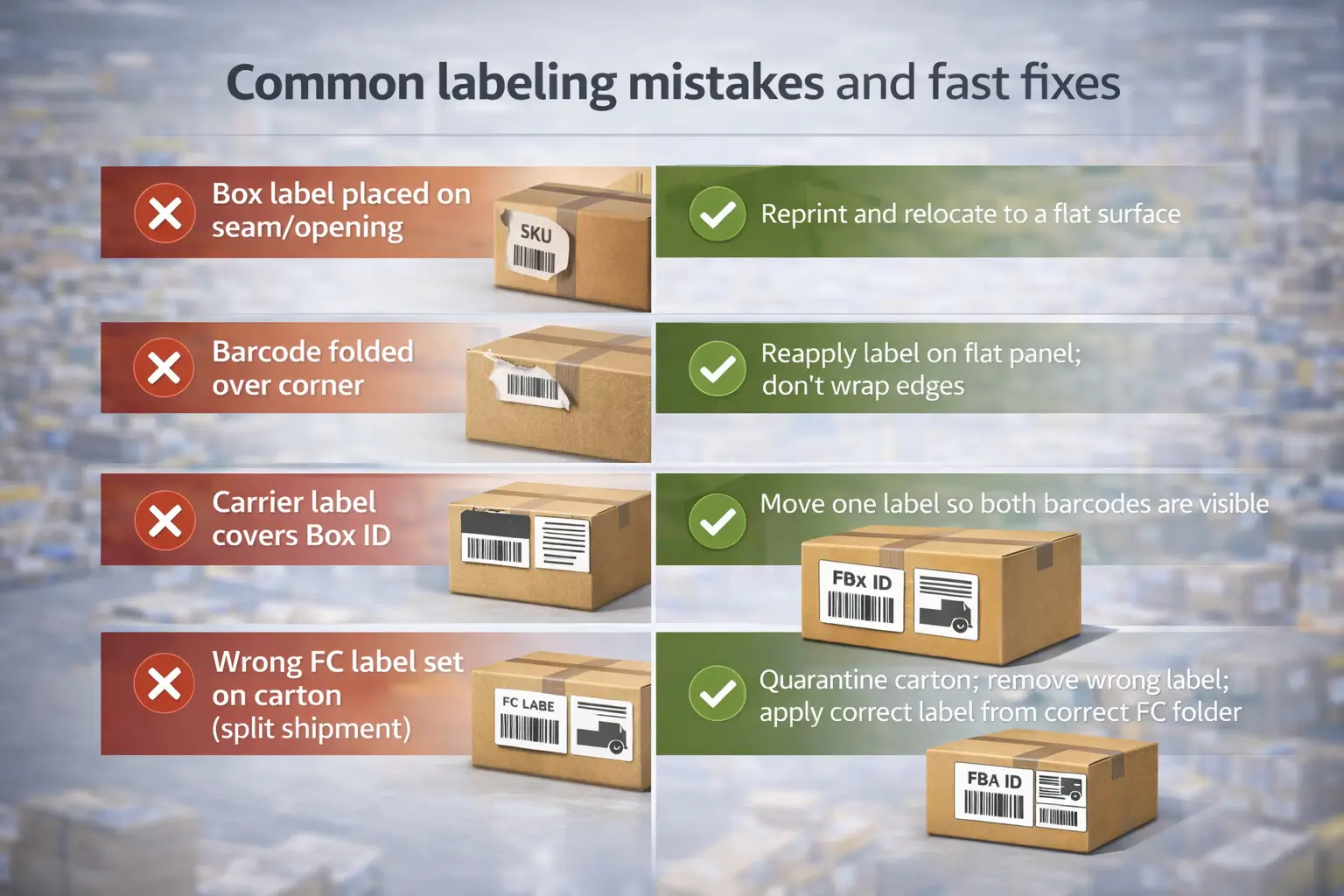 Common labeling mistakes and fast fixes